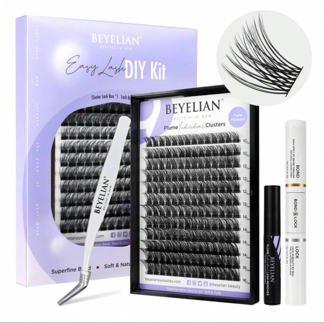 Kit de extensiones de pestañas