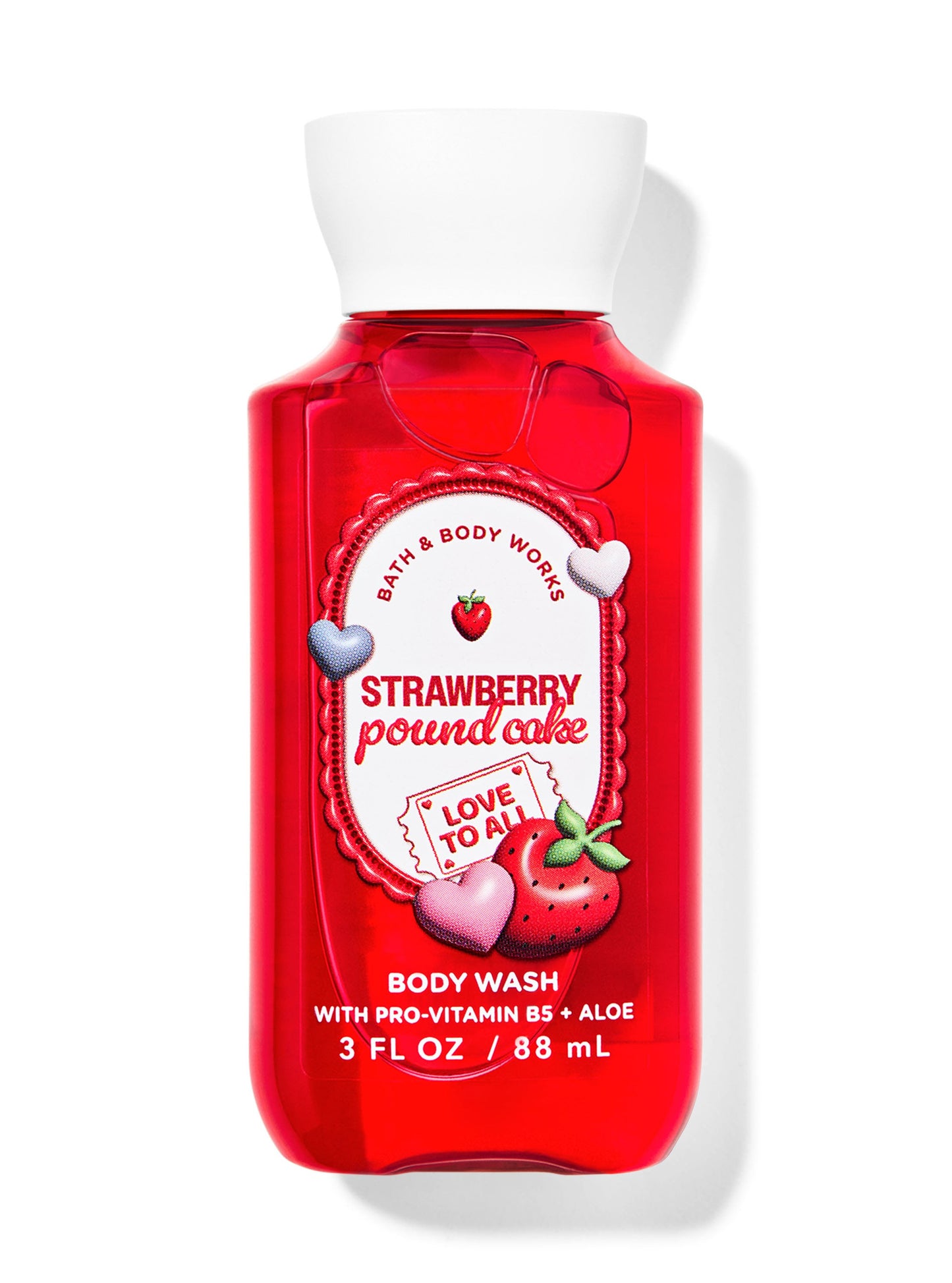 Bath and body works MINI gel de baño strawberry pound cake