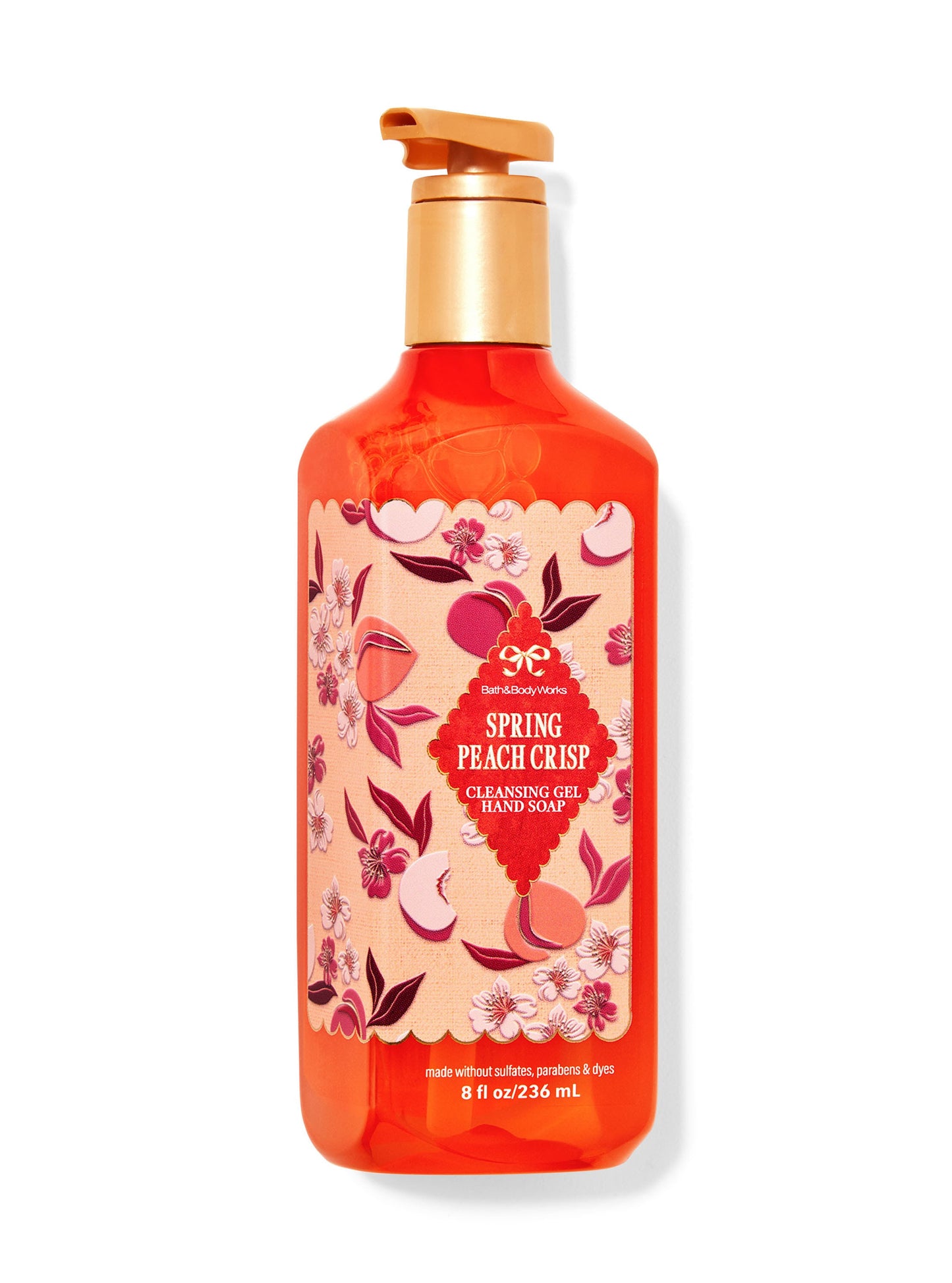 Spring peach crisp gel hand soap