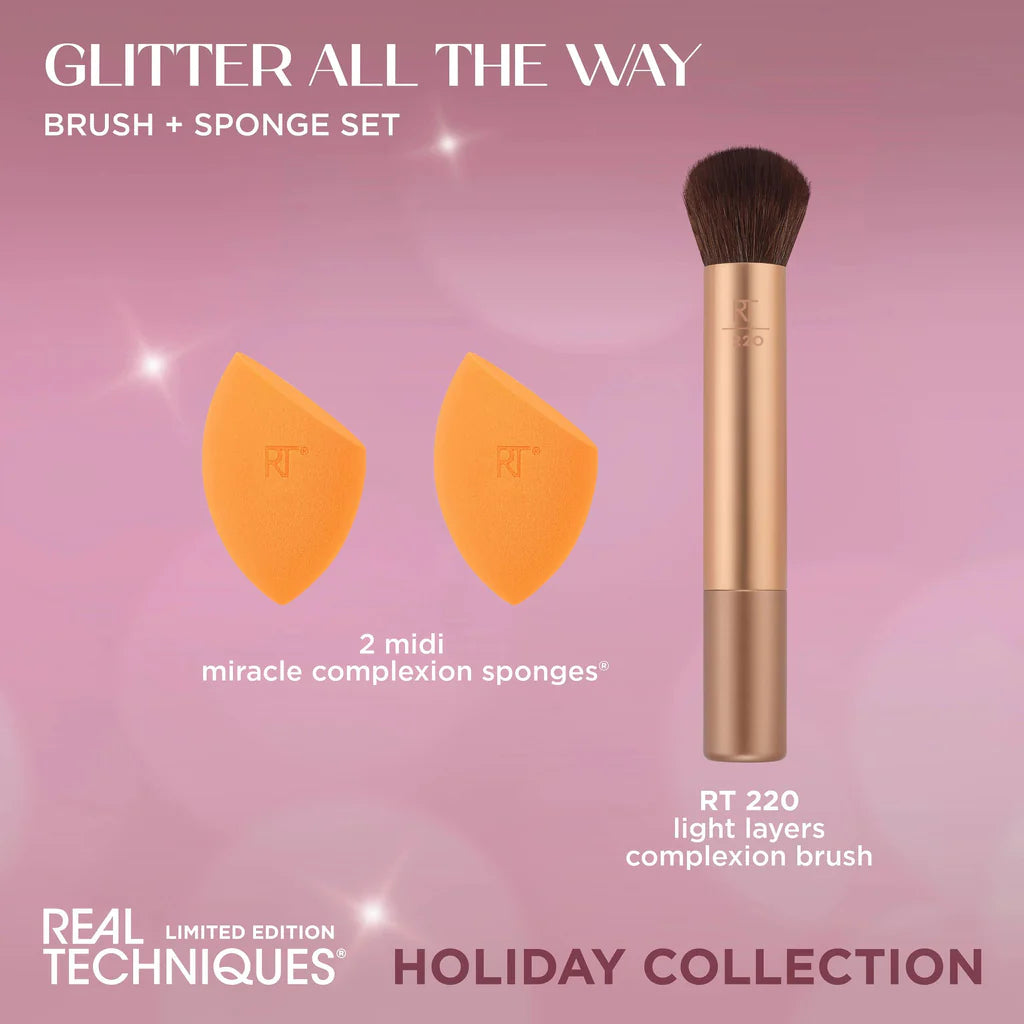 Real techniques brush + sponge set