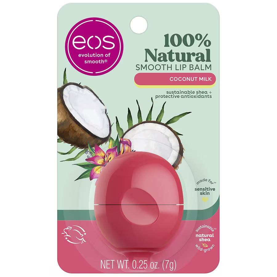 EOS organic lip balm coconut milk