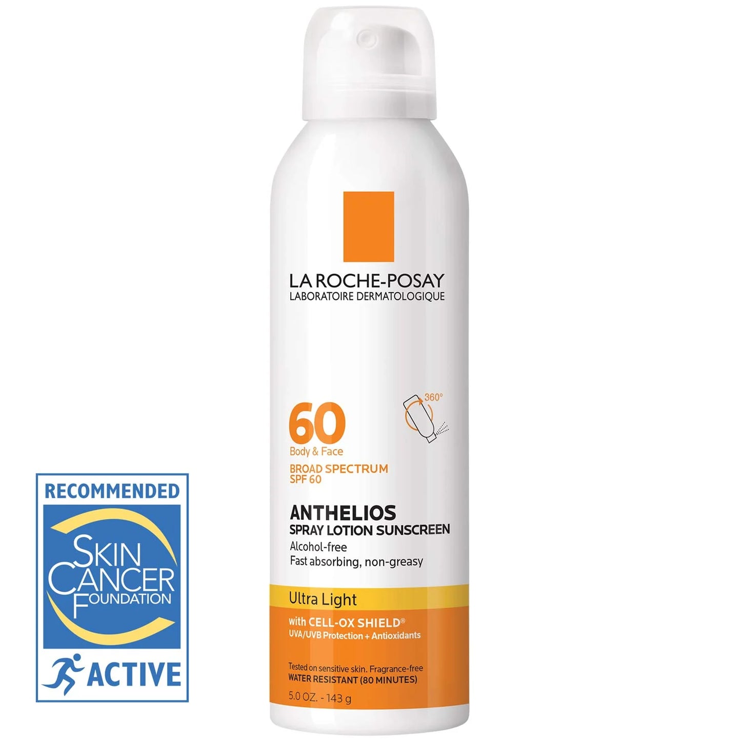 La roche posay anthelios spray lotion SPF 60