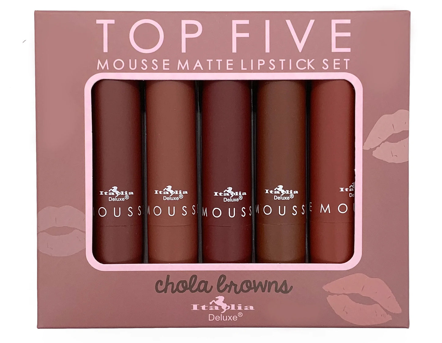 Italia deluxe top five lipstick set