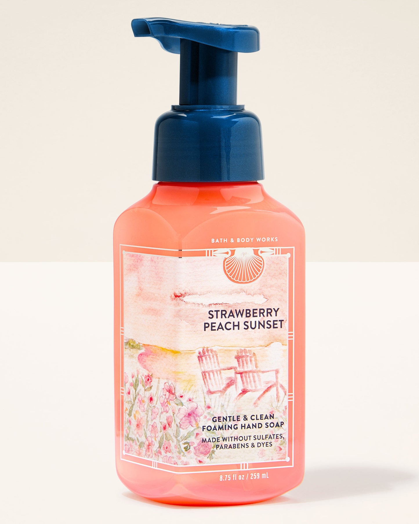Bath and body works foaming hand soap strawberry peach sunset