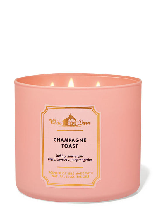 Champagne toast 3 wick candle