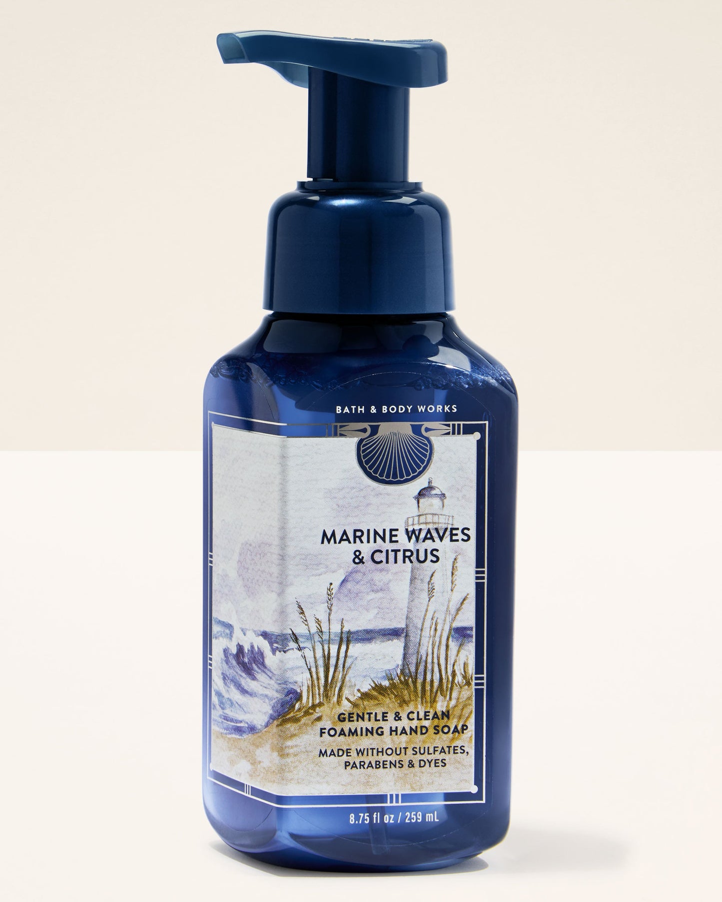 Bath and body works foaming hand soap marine waves & citrus