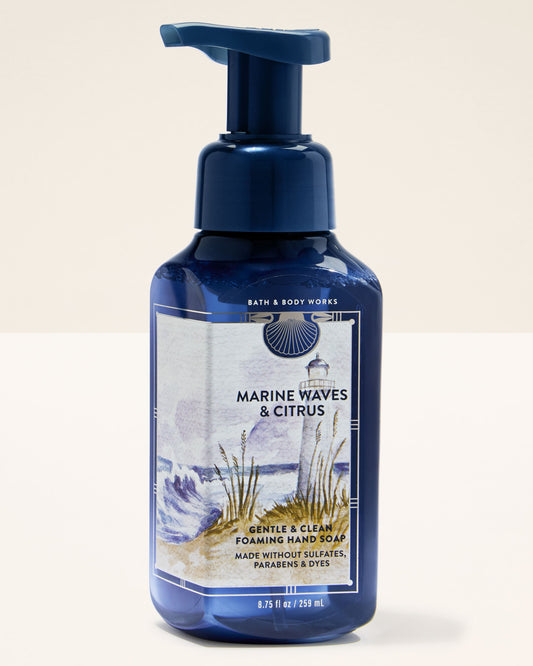 Bath and body works foaming hand soap marine waves & citrus