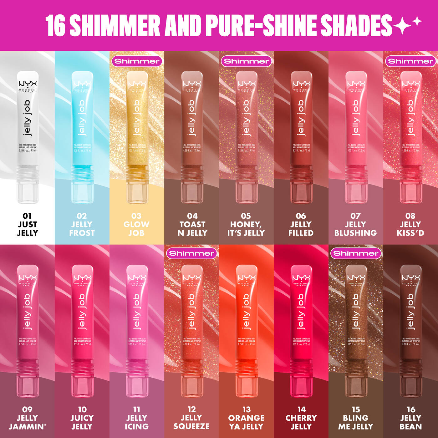 NYX jelly job lip gloss