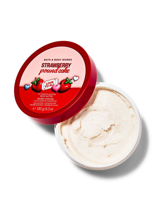 Bath and body works body butter strawberry pound cake