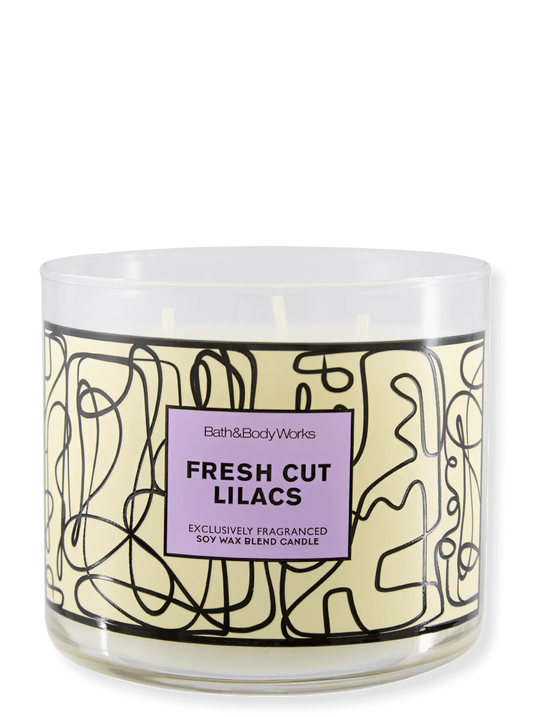 Fresh cut lilacs 3 wick candle
