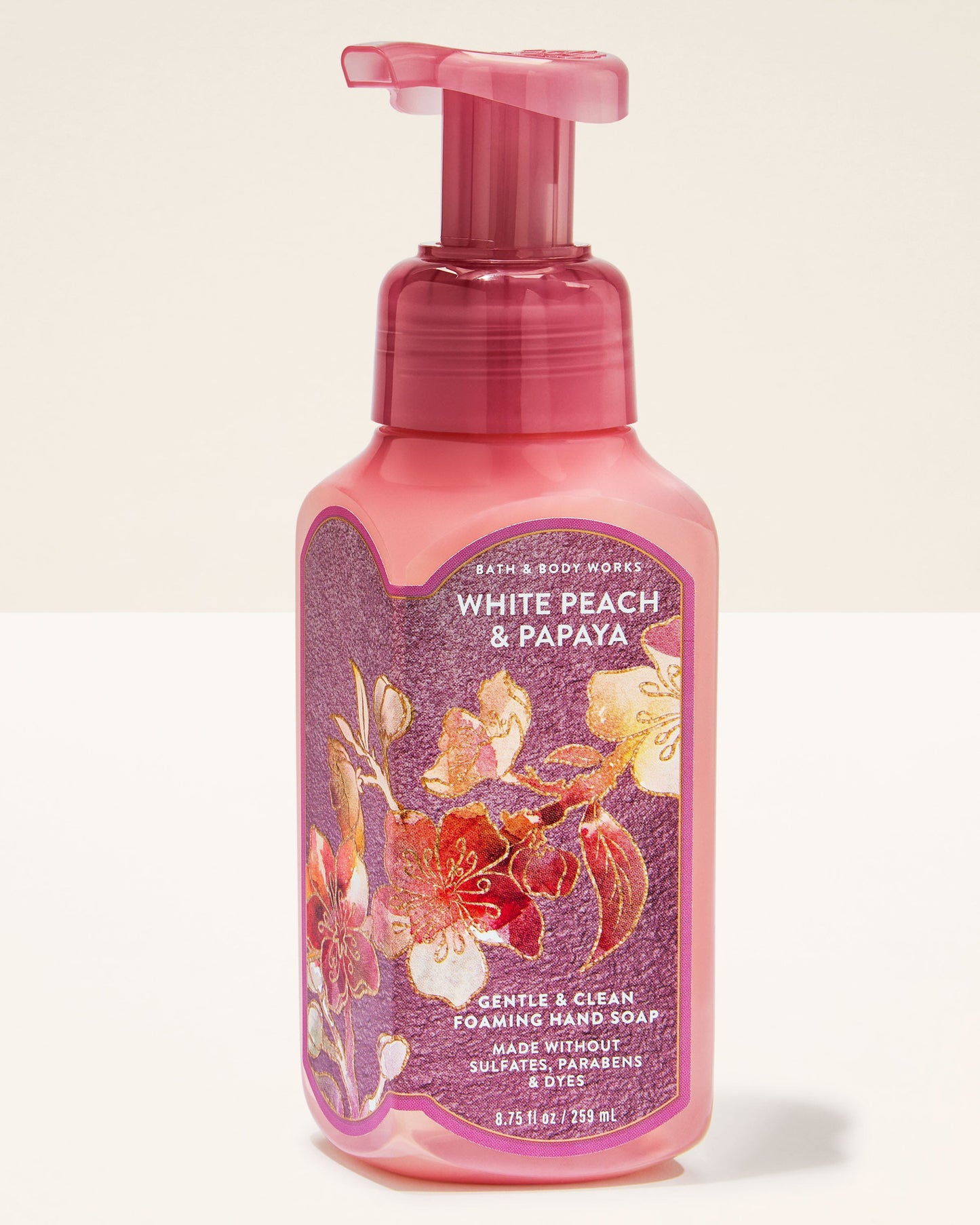 Bath and body works foaming hand soap white peach & papaya