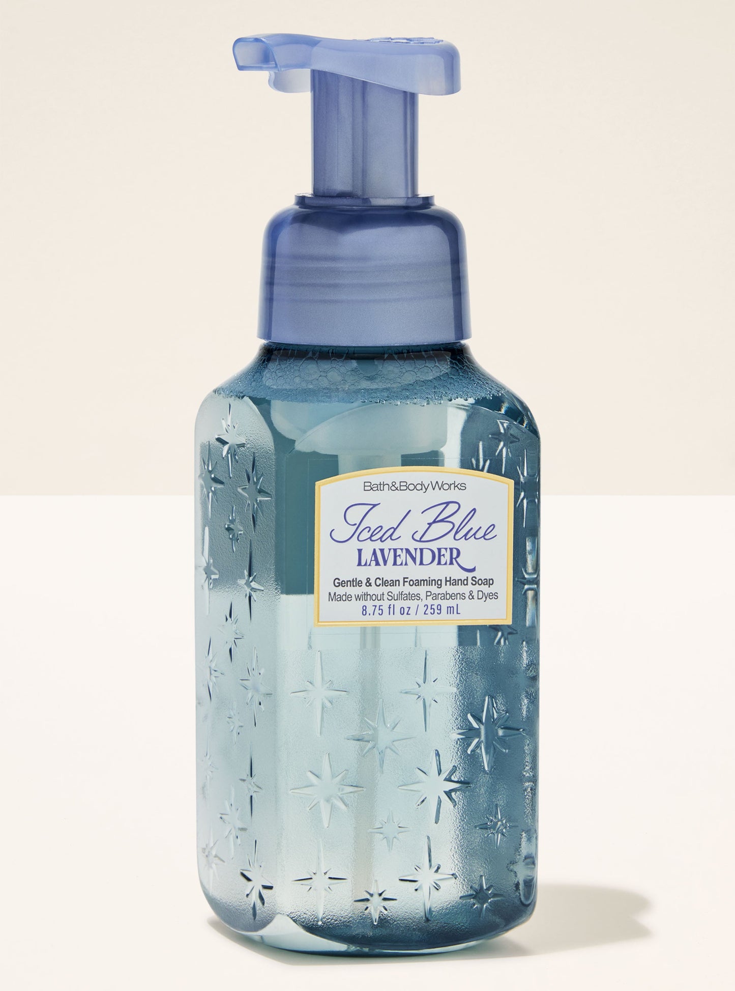 Iced blue lavender foaming hand soap