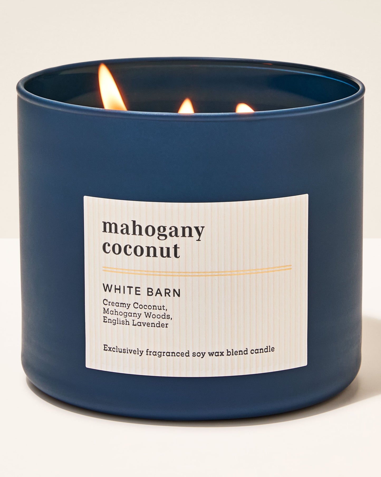 Bath and body works 3 wick candle mahogany coconut