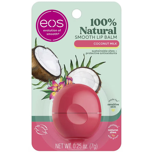 EOS organic lip balm coconut milk