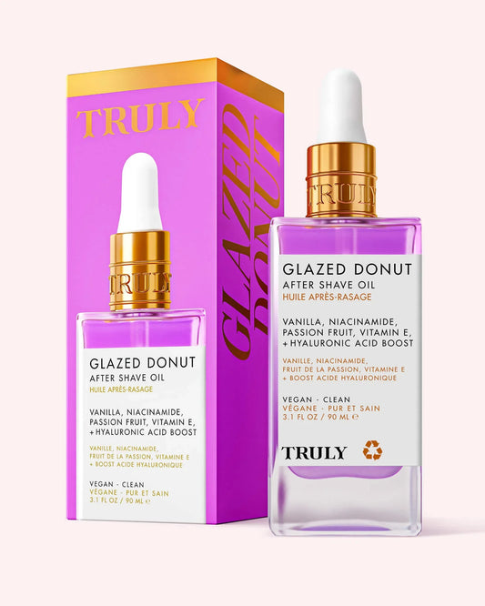 Truly glazed donut after shave oil