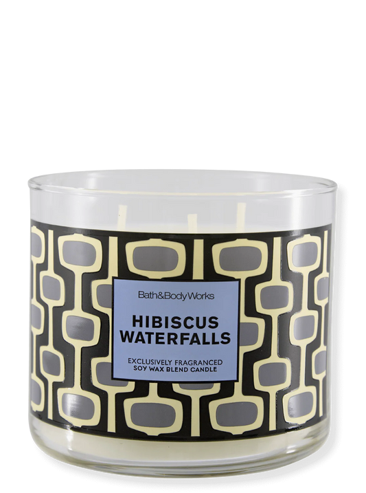 Hibiscus waterfalls 3 wick candle