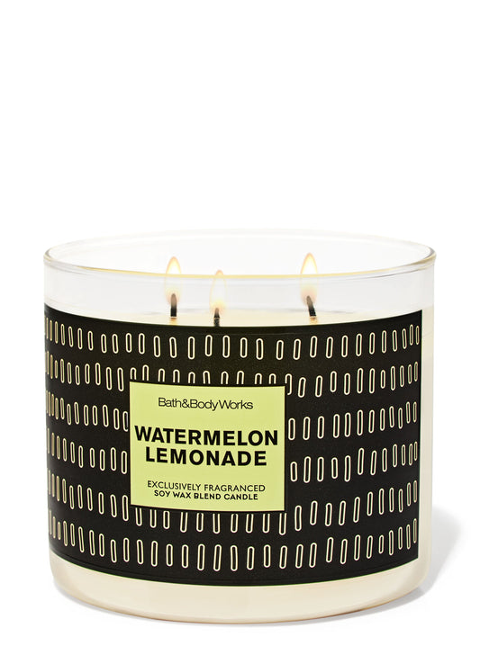 Watermelon lemonade 3 wick candle