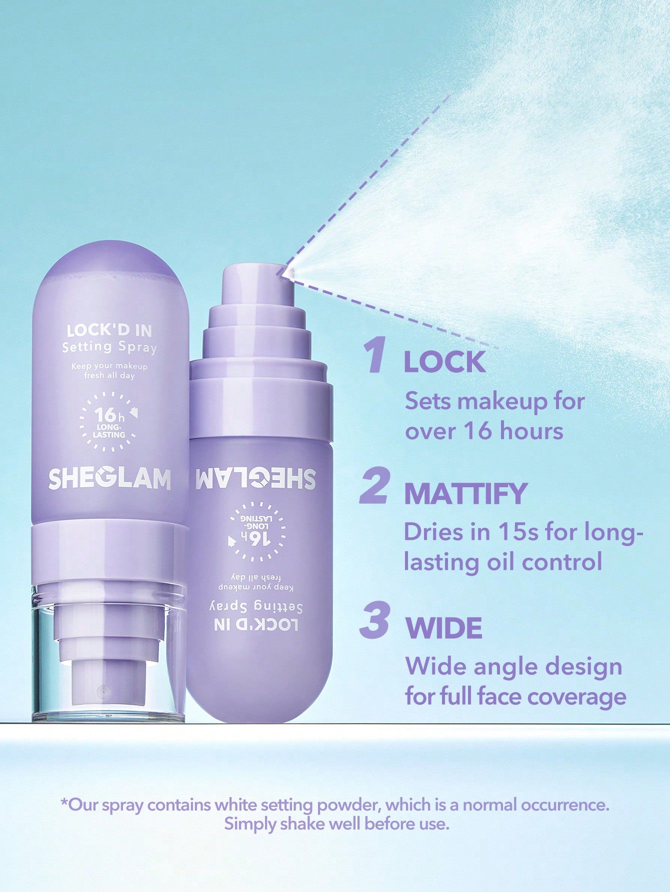 SHEGLAM lock’d setting spray