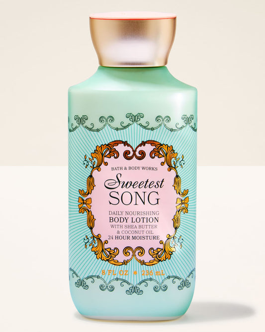 Bath and body works body lotion sweetest song