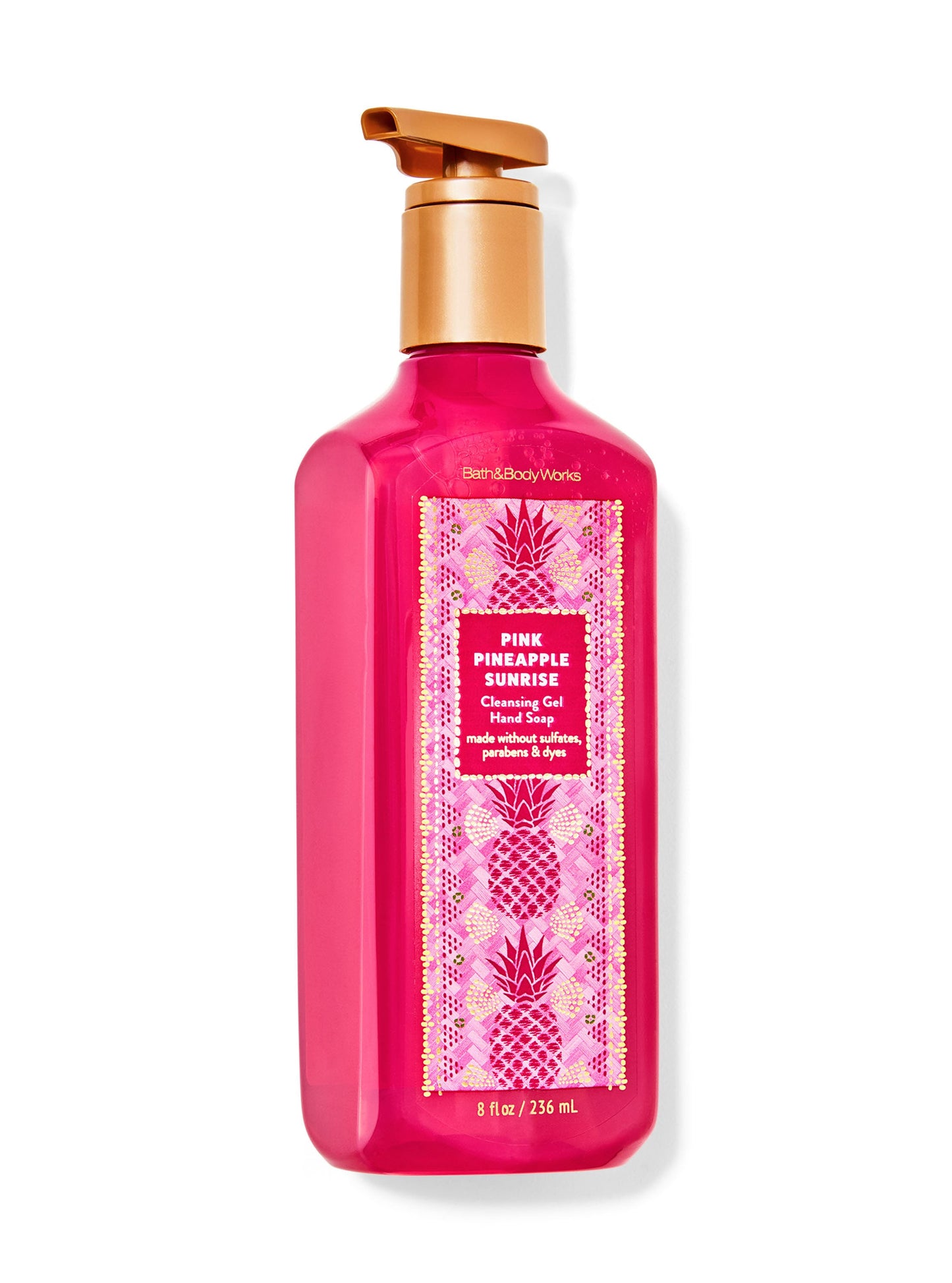 Pink pineapple sunrise gel hand soap