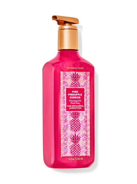 Pink pineapple sunrise gel hand soap