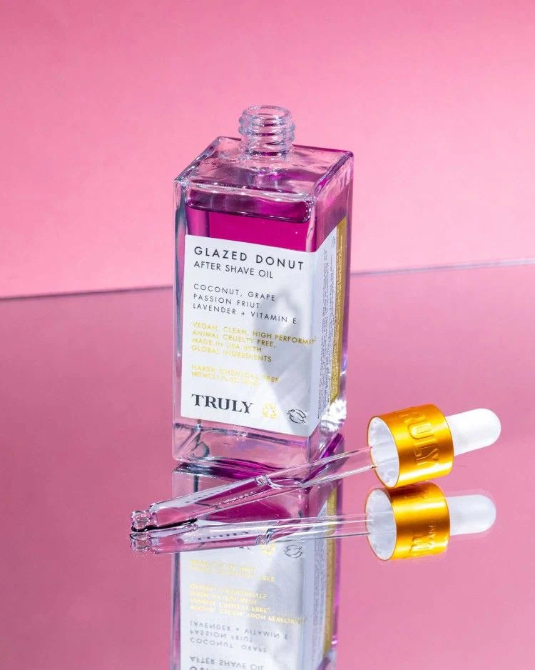 Truly glazed donut after shave oil
