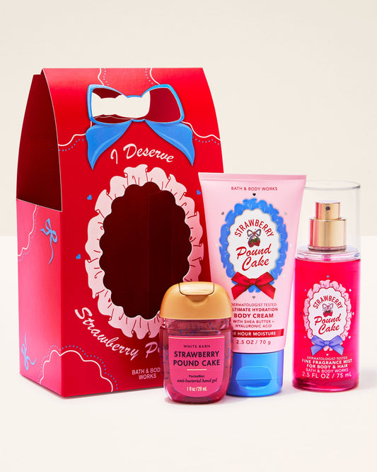 Set de regalo strawberry pound cake