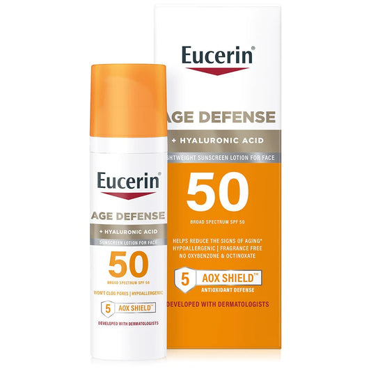 Eucerin age defense + hyaluronic acid SPF 50