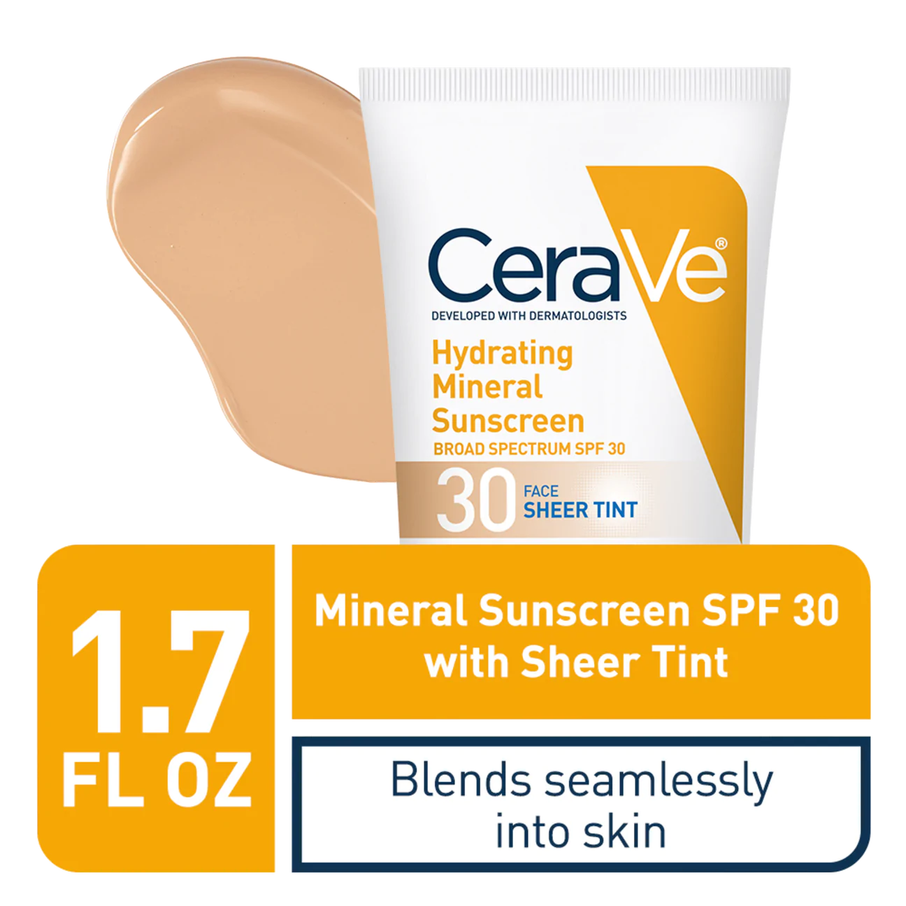 CeraVe hydrating mineral sunscreen sheer tint