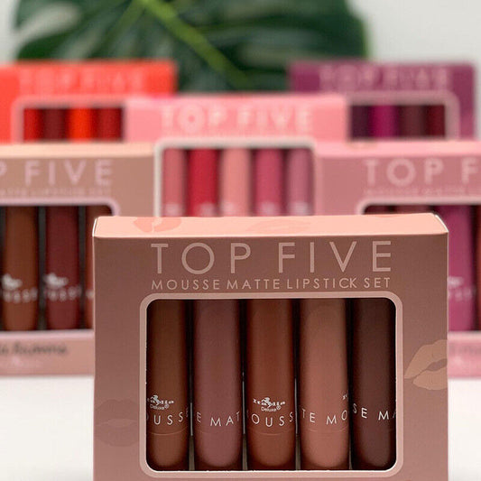 Italia deluxe top five lipstick set